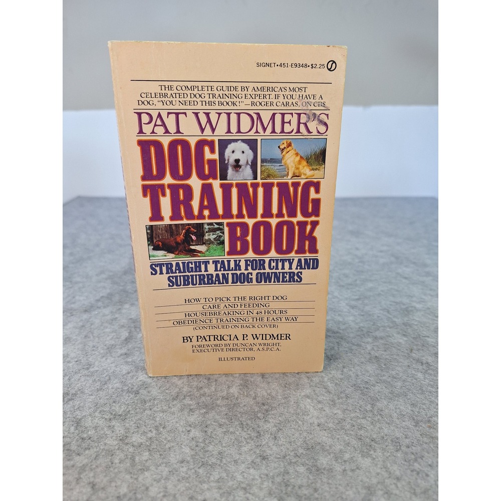 Pat Widmer's Dog Training Book 1980 Signet Paperback Patricia Widmer Vintage